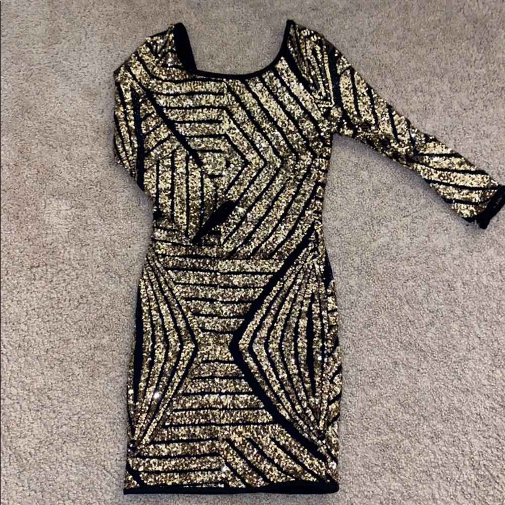 Glitter mini bodycon dress size S